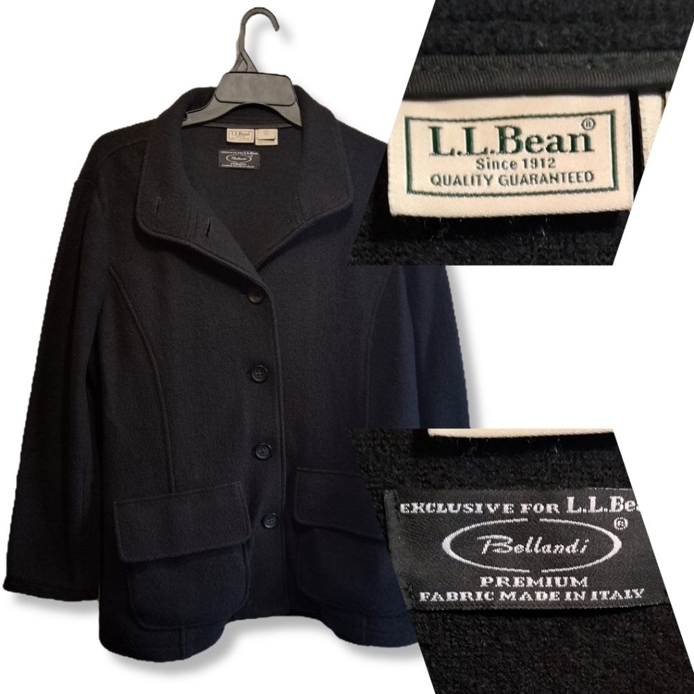 L.L. Bean Bellandi Premium Italian Wool Peacoat | 100% Wool | 2X